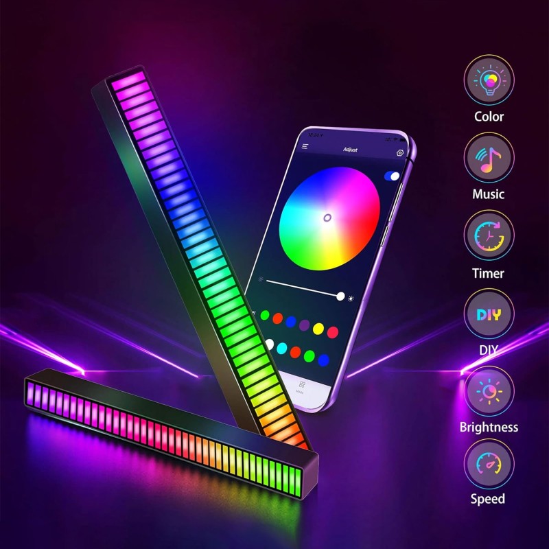 إضاءة السيارة والجيمرز التحكم من خلال تطبيق