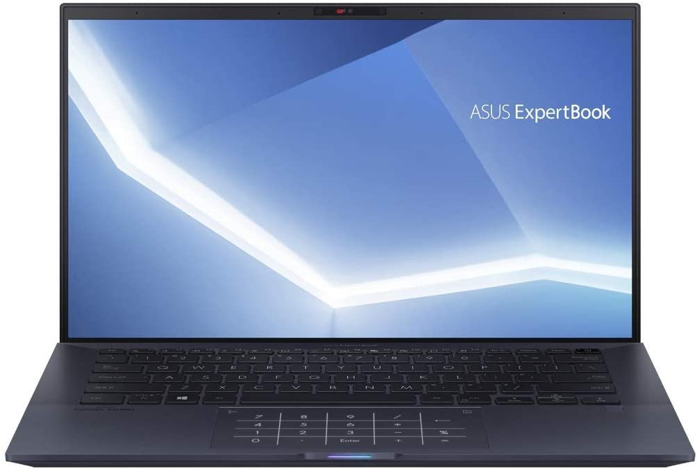 لابتوب أسوس B9450FA-BM0157R بشاشة مقاس 14 بوصة ومعالج إنتل كور i7 وذاكرة رام سعة 16 جيجابايت ومحرك أقراص SSD سعة 1 تيرابايت وبطاقة رسومات فائقة الوضوح ستار أسود