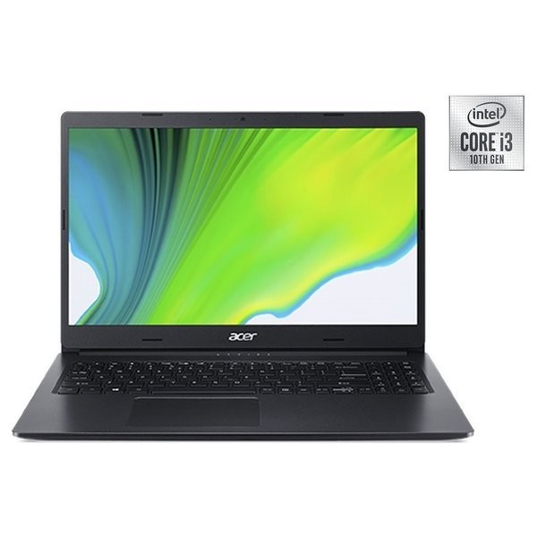 كمبيوتر دفتري Acer Aspire 3 A315 مزود بمعالج Intel Core i3-1005G1 من الجيل العاشر / 4 جيجابايت DDR4 RAM /و 256جيجا بايت اس اس دي / رسومات Intel UHD / شاشة 15.6 بوصة LED LCD / ويندوز 10