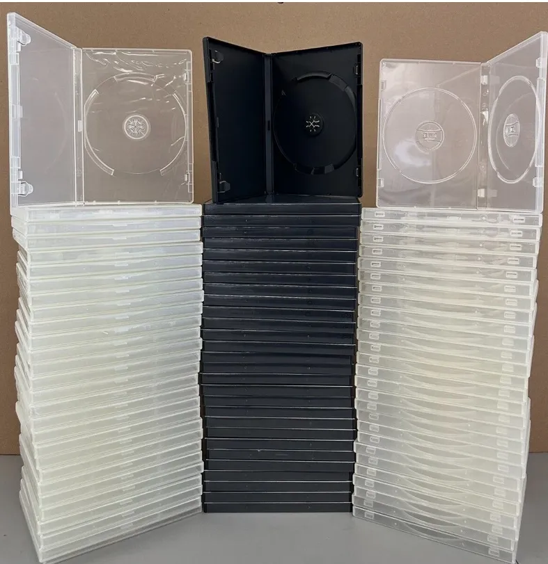 Bulk Pack: Various Quantities (10/20/30/50/100) - High-Quality Clear CD/DVD Plastic Storage Sleeves with Optional Color Options