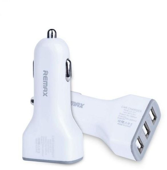 ريماكس شاحن سيارة سريع 3.6 امبير يضم 3 مداخل يو اس بي – CC-301