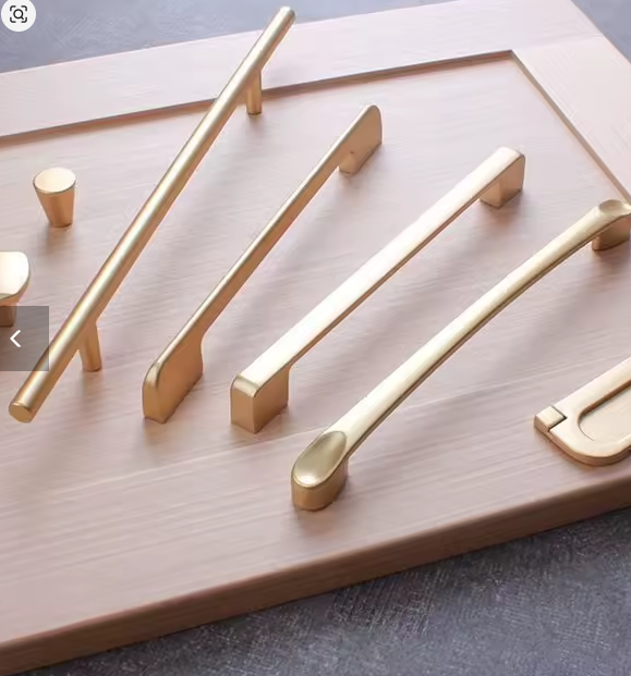 مقابض درج وخزانة لؤلؤية ذهبية – لمطبخ وأثاث بسيط وأنيق