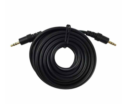 كابل صوت AUX استريو 10 متر اسود