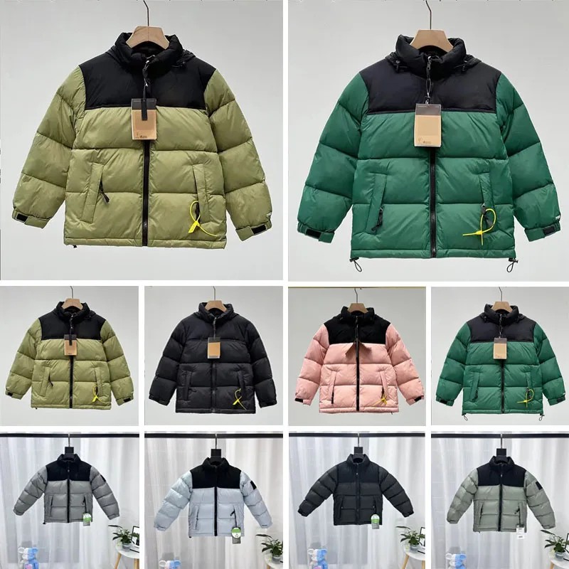 2025 Childs Down Coat Reversible Perrito Jacket Toddler Boys Girls Kids Winter Mount Chimborazo Hoodies Green Warm Thick 700 Overcoat 100-170
