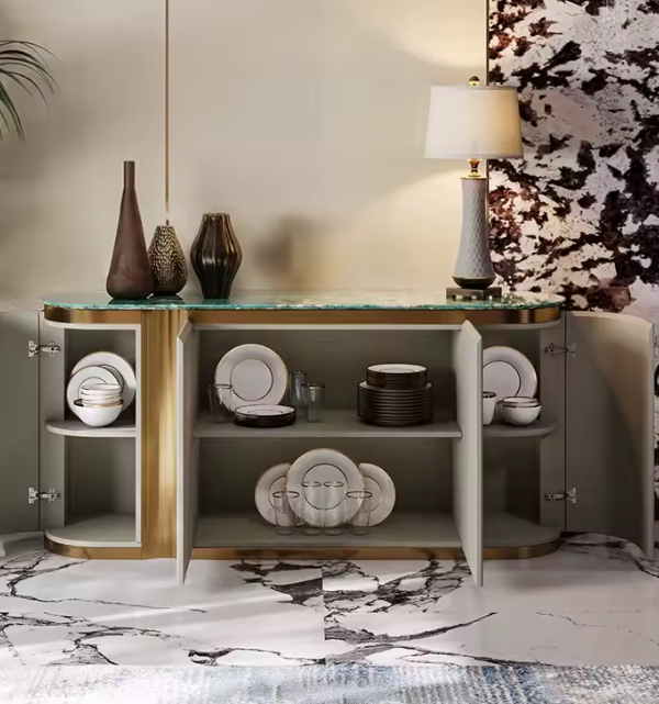 خزانة جانبية فاخرة حديثة لغرفة الطعام