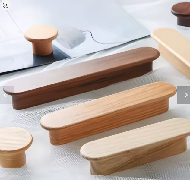 مقبض خزانة خشبي من الجوز – مقبض طويل لأدراج وخزائن المطبخ