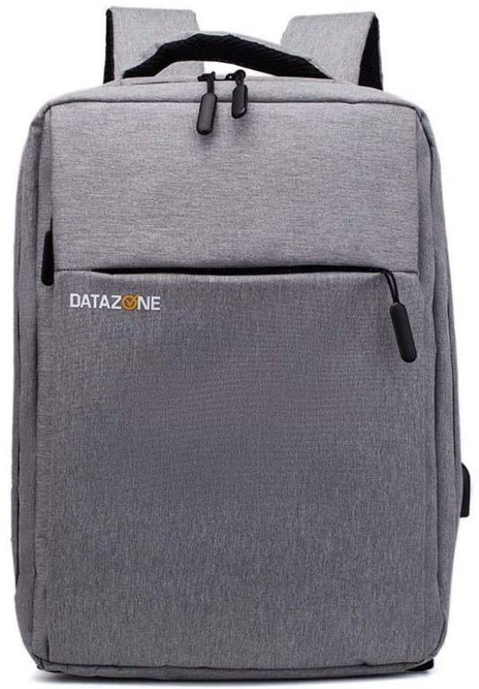 شنطه مدرسيه , حقيبة ظهر جامعة Datazone ، حقيبة ظهر مدرسية ، حقيبة ظهر عصرية ، حقيبة سفر تجارية خفيفة الوزن مع منفذ شحن USB ، تناسب الكمبيوتر المحمول مقاس 15.6 بوصة ، DZ-BP06s رمادي