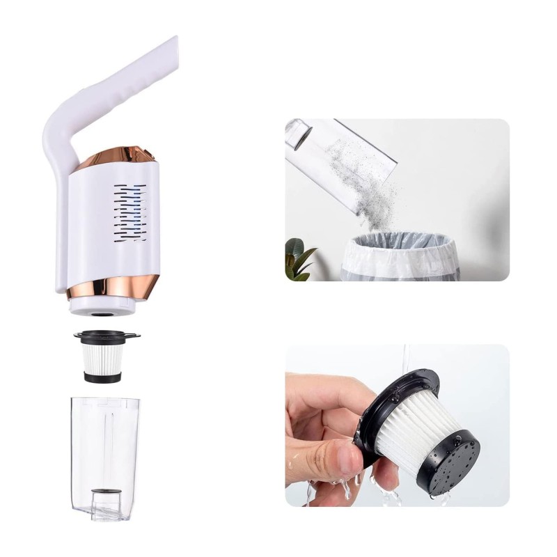 • لمامة ومكنسة لاسلكية للمنزل و السيارة 2 في 1 بضمان عامين