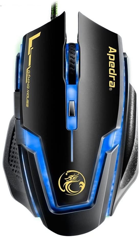 ماوس سلكي يو اس بي ضوئي مخصص للألعاب A9 من أبيدرا , ماوس كمبوتر ولابتوب