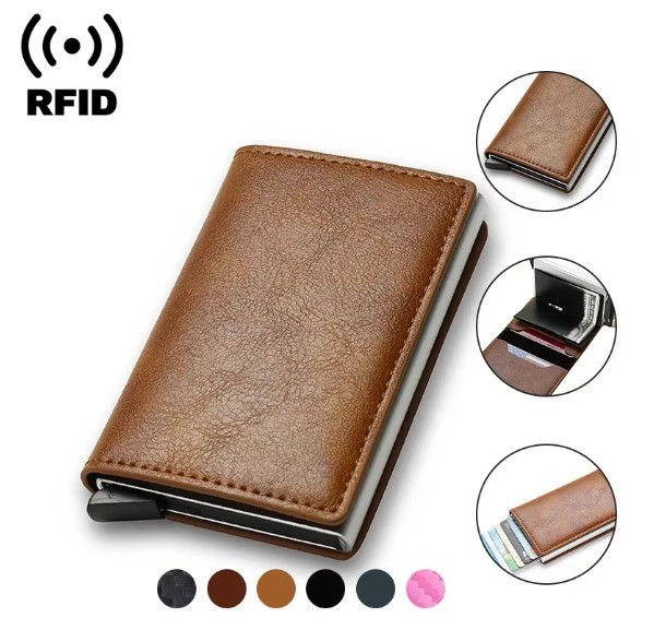 محفظة حاملة لبطاقات الائتمان RFID