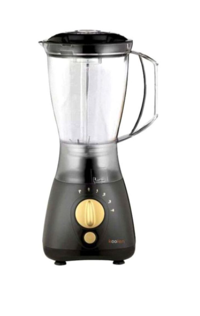 كولين خلاط كهربائي مع مطحنة 350 وات أسود / شفاف , خلاط