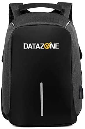 شنطة لابتوب , حقيبة ظهر Data zone للسفر ،شنطة كمبيوتر محمول متينة ضد السرقة للأعمال مع مقصورة آمنة كبيرة ، ومنفذ شحن USB لأجهزة الكمبيوتر المحمولة والأجهزة اللوحية والهواتف الذكية