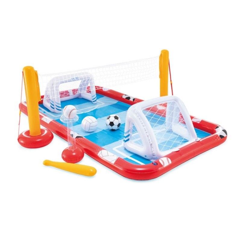 انتكس مركز لعب مملوء بالماء قابل للنفخ متعدد الأنشطة مع كرة قدم – 57147