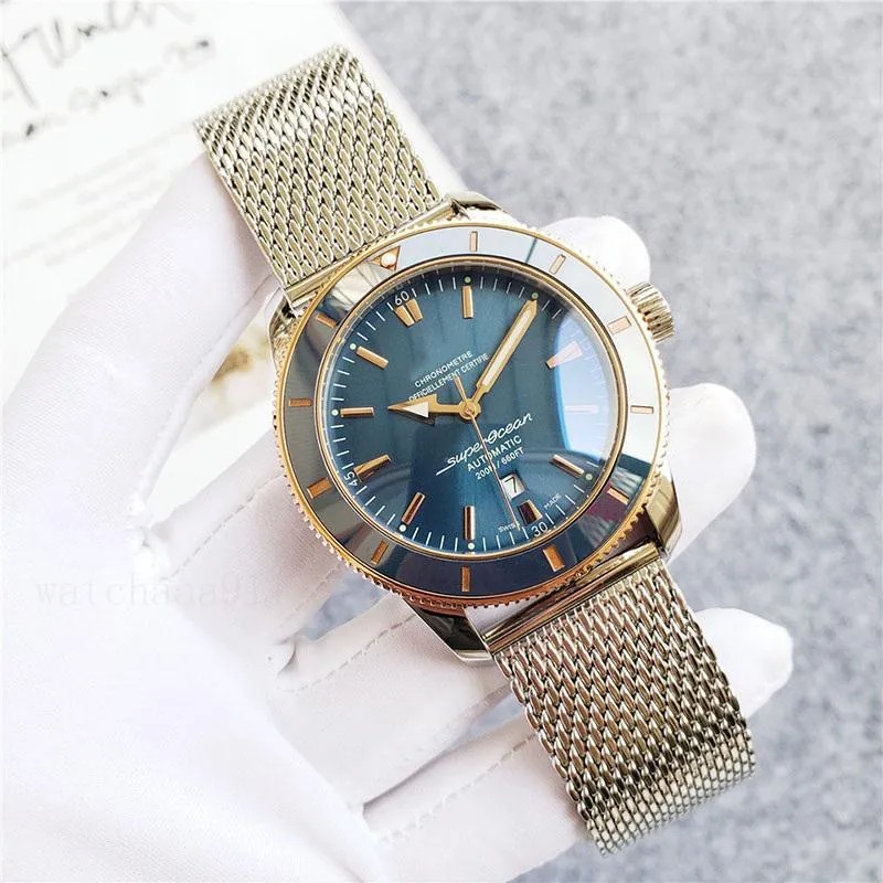 Men's watch steel watchchain waterproof highly reinforced mirror outdoor sports diving adventure high-quality luxury brand watches