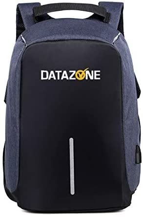 حقيبة ظهر Datazone للسفر ، حقيبة كمبيوتر محمول متينة ضد السرقة للأعمال مع مقصورة آمنة كبيرة ، ومنفذ شحن USB لأجهزة الكمبيوتر المحمولة والأجهزة اللوحية والهواتف الذكية DZ-904 (أزرق)