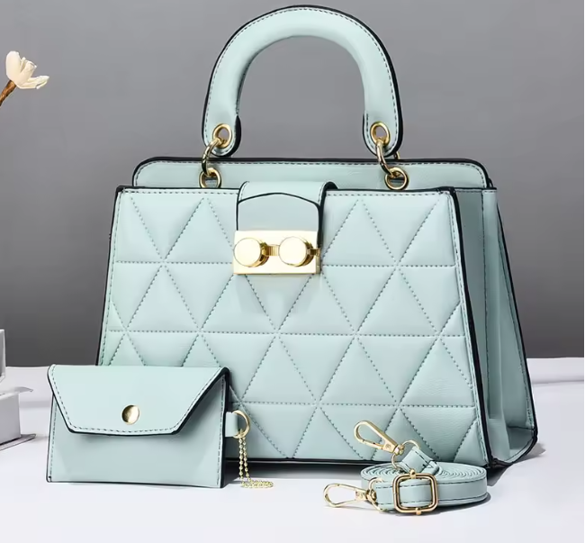 حقيبة يد نسائية فاخرة – حقيبة كتف مربعة تصميم ريترو