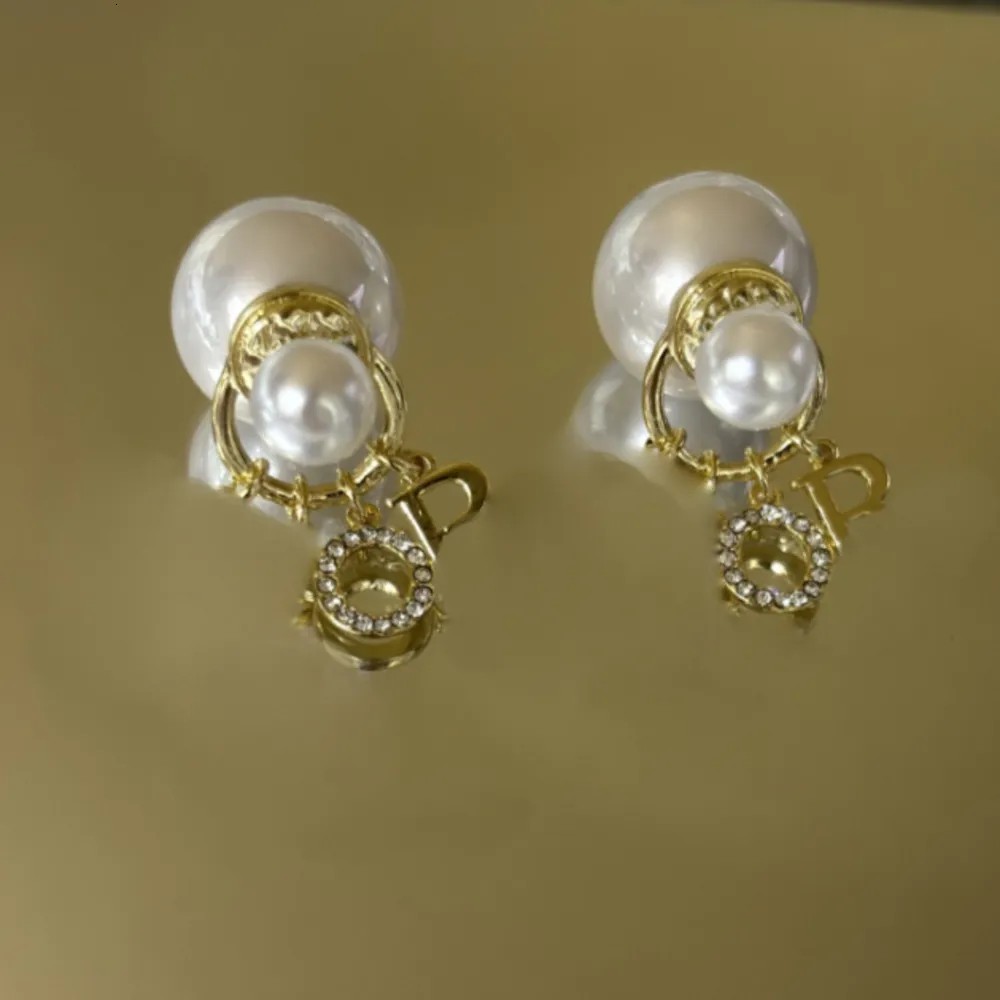 Stud Earring Luxury Letter Tassel Earrings Women Gold Pearl Earrings Colorful Earrings Repeat Earrings AA