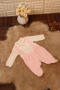 بربتوز شتوي بناتي - وردي (Girls' Winter Jumpsuit - Pink)