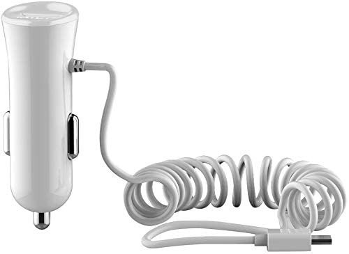 ميلى شاحن سمارت بلس مزود بكابل ميكرو يو اس بي أبيض