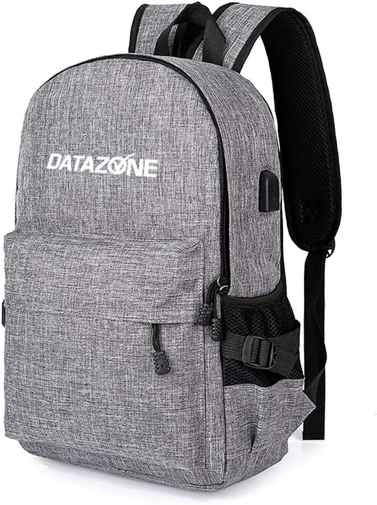 حقيبة ظهر جامعة داتا زون ، حقيبة ظهر مدرسية ، شنطة سفر خفيفة الوزن للأعمال مع منفذ شحن USB وواجهة سماعة رأس لطالب الكلية للنساء والرجال ، يناسب الكمبيوتر المحمول مقاس 15.6 بوصة DZ-906