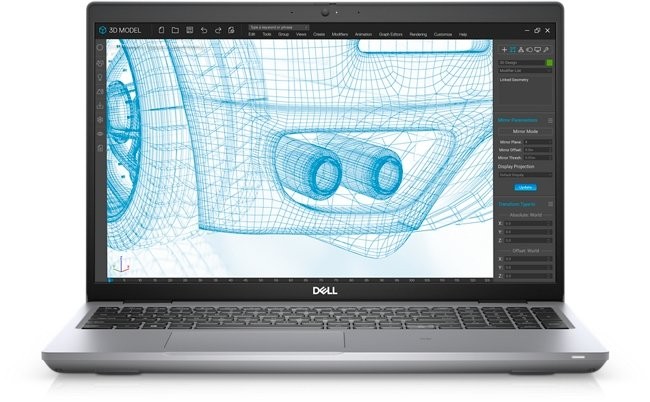 لابتوب ديل ورك ستيشن موبايل بريسيشن 3561 بمعالج Intel Core Processor i7-11850H وحجم الشاشه 15.6 انش وهارد 512 SSD ورسومات NVIDIA T1200 4GB GDDR6 ونظام تشغيل ويندوز 10 برو ورامات 16GB